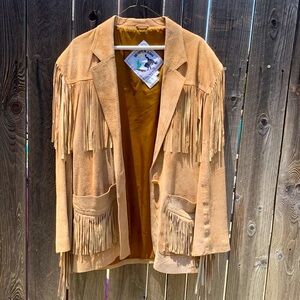 Desperado fringed 100% genuine leather jacket